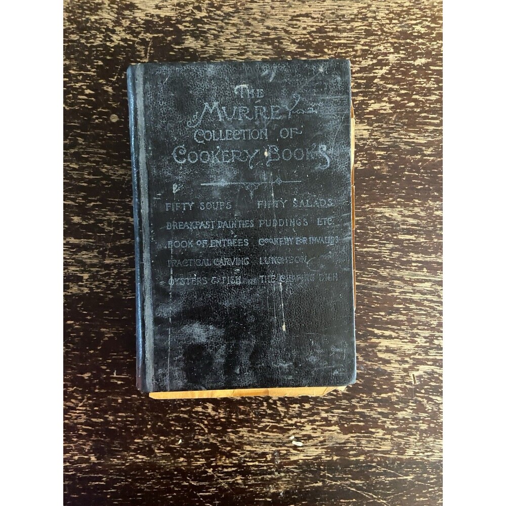 1895 Murrey Collection of Cookery Books Antique Victorian Cookbook Stokes